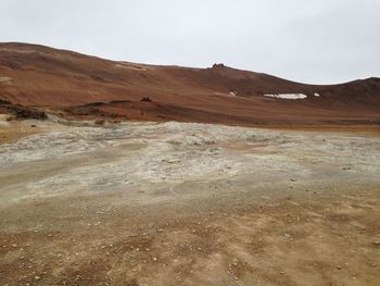 Scenic view of desert against sky