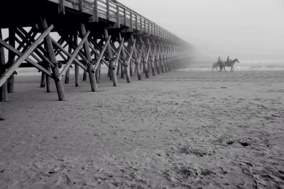 View of pier over sea