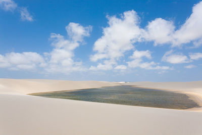 Scenic view of desert against sky