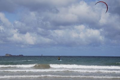 Scenic view of sea against sky