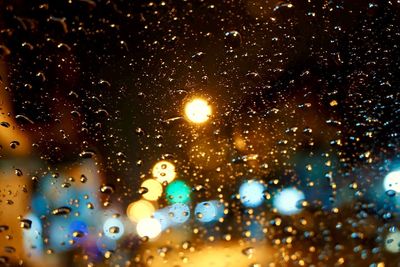 Raindrops on glass window