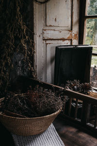 Interior of abandoned house