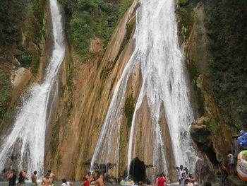 Panoramic view of people enjoying