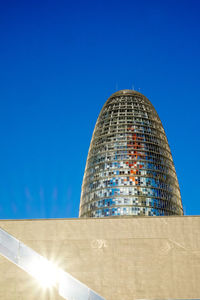 Torre agbar tower in barcelona