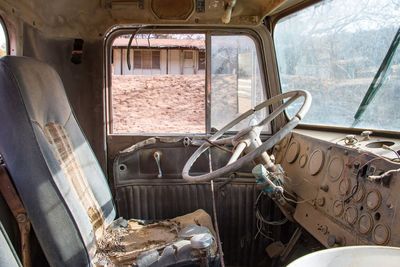 Interior of bus