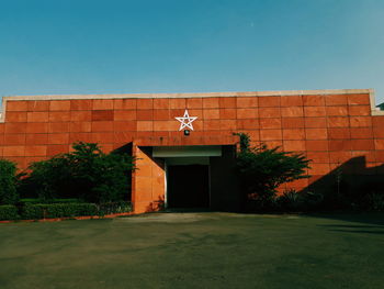 Exterior of built structure against clear sky
