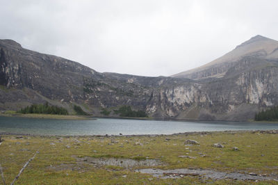 Scenic view of calm lake