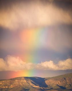 Scenic view of dramatic sky over land