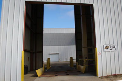 Large entrance of factory