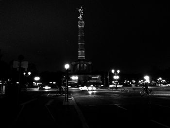 City street at night