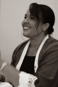 Portrait of a smiling young woman