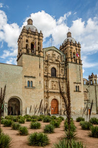 Low angle view of historic building against sky