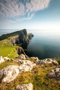 Scenic view of sea against sky