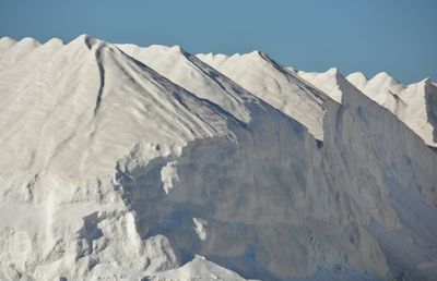 Low angle view of rock formation against blue sky