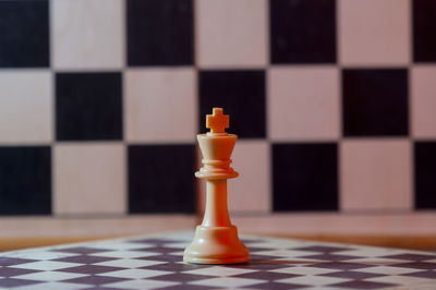 Close-up of chess pieces