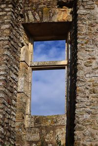 Low angle view of old building