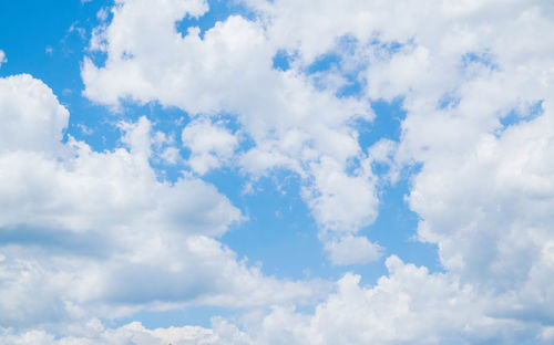 Low angle view of clouds in sky