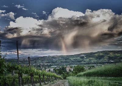 Panoramic view of landscape against sky