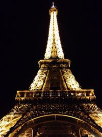 Low angle view of eiffel tower