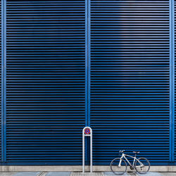 Closed shutter of store