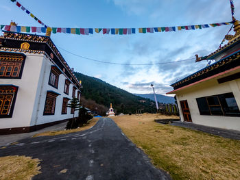 Houses against sky