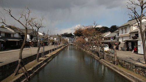 View of canal in old town