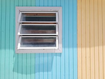 Full frame shot of window on building