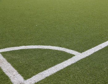 Scenic view of soccer field