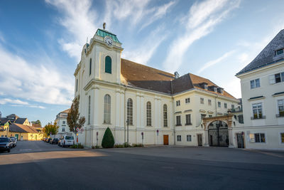 View of historic building against sky