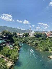 Panoramic view of sea against sky