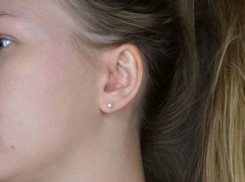 Close-up of woman ear