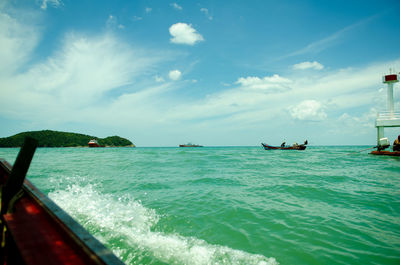 Scenic view of sea against sky