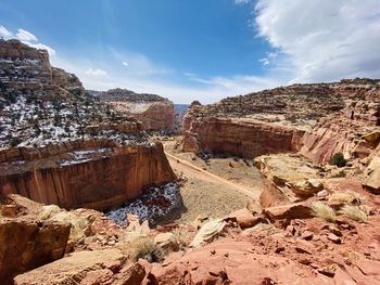 Panoramic view of landscape against sky