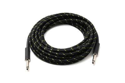 High angle view of electric lamp against white background