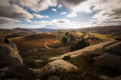 Scenic view of landscape against sky