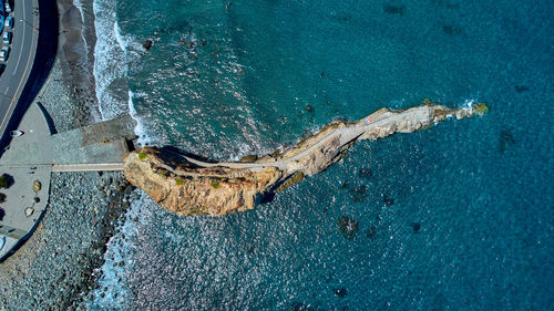 Roques de las bodegas tenerife spain drone photo