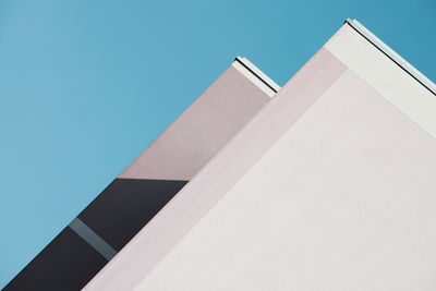 Low angle view of building against clear sky