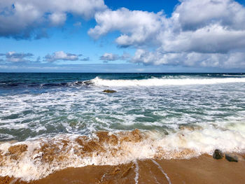 Scenic view of sea against sky