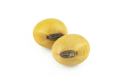 Close-up of apple against white background