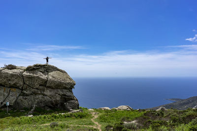 Scenic view of sea against sky