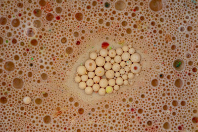 High angle view of coffee beans
