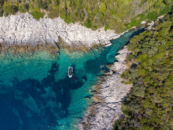 Aerial view of sea