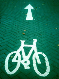 Close-up of road sign