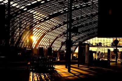View of building at sunset