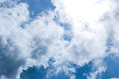 Low angle view of cloudy sky