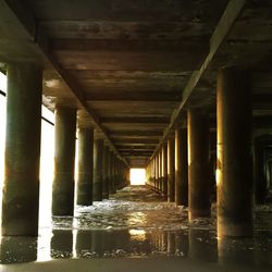 View of bridge with columns in background