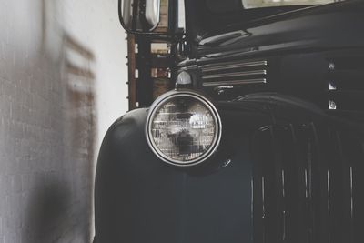 Close-up of vintage car