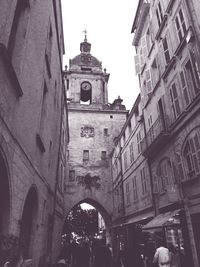 Low angle view of historical building