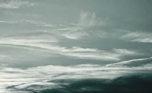 Low angle view of clouds in sky