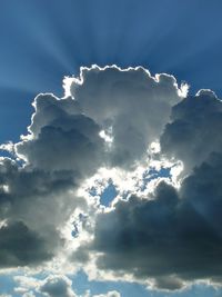 Low angle view of clouds in sky